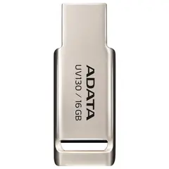 Флэш-диск 16 GB, A-DATA DashDrive UV130, USB 2.0, металлический корпус, золотистый, AUV130-16G-RGD, фото 1