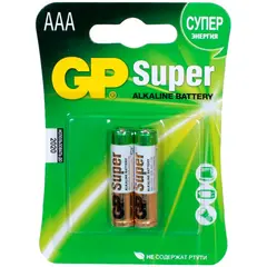 Батарейка GP Super AAA (LR03) 24A алкалиновая, BC2, фото 1