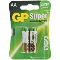 Батарейка GP Super AA (LR06) 15A алкалиновая, BC2, фото 1