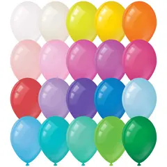 Воздушные шары, 100шт., М12/30см, ArtSpace, пастель, 20 цветов ассорти, фото 1