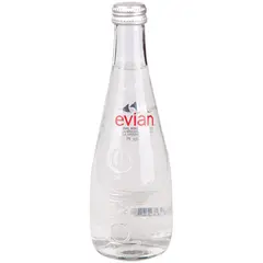 Вода минеральная негазированная Evian, 0,33л, стеклянная бутылка, фото 1