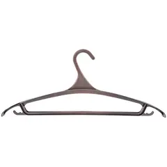 Вешалка-плечики для легкой верхней одежды Мультипласт, пластик, р.52-54, черная, фото 1