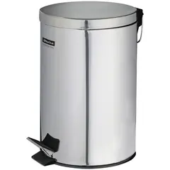 Ведро-контейнер для мусора (урна) OfficeClean Professional, 20л,  нержавеющая сталь, хром, фото 1