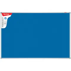 Доска фетровая Berlingo &quot;Premium&quot;, 60*90см, синяя, алюминиевая рамка, фото 1