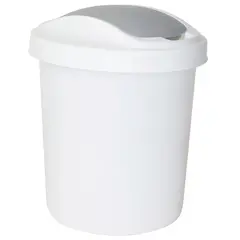Ведро-контейнер для мусора (урна) Svip &quot;Ориджинал&quot;, 12л, круглое, пластик, белое, фото 1