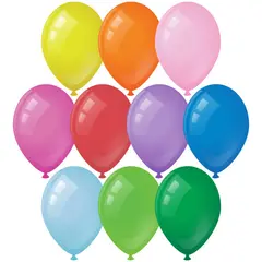 Воздушные шары,  50шт., М12/30см, ArtSpace, пастель, 10 цветов ассорти, фото 1