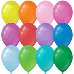 Воздушные шары, 100шт., М9/23см, ArtSpace, пастель, 12 цветов ассорти, фото 1