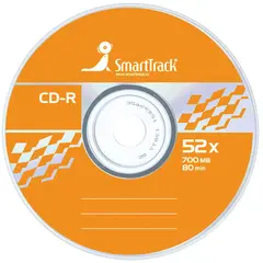 Диск CD-R 700Mb Smart Track 52x Cake Box (50шт), фото 1