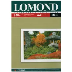 Бумага А4 для стр. принтеров Lomond, 240г/м2 (50л) гл.одн. (а), фото 1