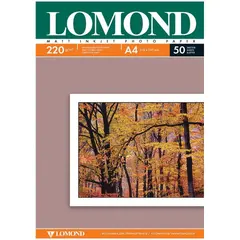 Бумага А4 для стр. принтеров Lomond, 220г/м2 (50л) мат.дв., фото 1