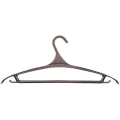 Вешалка-плечики для легкой верхней одежды Мультипласт, пластик,  р.48-50, черная, фото 1