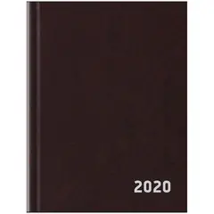 Ежедневник датир. 2020г., A6, 168л., бумвинил, OfficeSpace, коричневый, фото 1