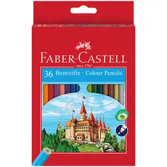 Карандаши цветные Faber-Castell, 36цв., заточен., картон, европодвес, фото 1