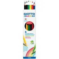 Карандаши цветные Giotto &quot;Colors&quot; 06цв., заточен., картон, европодвес, фото 1