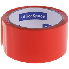 Клейкая лента упаковочная OfficeSpace, 48мм*40м, 45мкм, оранжевая, ШК, фото 1