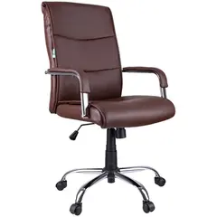 Кресло руководителя Helmi HL-E03 &quot;Accept&quot;, экокожа коричневая, фото 1