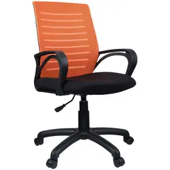 Кресло оператора Helmi HL-M16 &quot;Vivid&quot;, ткань S черная/ ткань TW оранжевая, фото 1