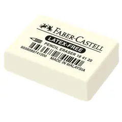 Ластик Faber-Castell &quot;Latex-Free&quot;, прямоугольный, синтетический каучук, 40*27*10мм, фото 1
