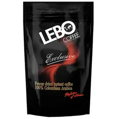 Кофе растворимый LEBO &quot;Exclusive&quot;, сублимированный, мягкая упаковка, 100г, фото 1