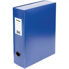 Короб архивный на кнопке Berlingo разборный, 100мм, пластик, 900мкм, синий, фото 1