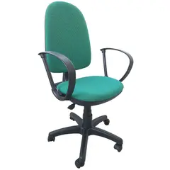 Кресло оператора &quot;Престиж&quot;, ткань зеленая с черным, фото 1