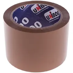 Клейкая лента упаковочная Unibob, 72мм*66м, 45мкм, темная, фото 1