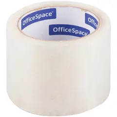 Клейкая лента упаковочная OfficeSpace, 72мм*66м, 40мкм, прозрачная, ШК, фото 1
