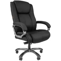 Кресло руководителя Chairman 410, ткань черная, механизм качания, до 180 кг, фото 1