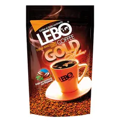 Кофе растворимый LEBO &quot;Gold&quot;, сублимированный, мягкая упаковка, 100г, фото 1