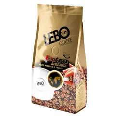 Кофе в зернах LEBO &quot;Extra&quot;, арабика, мягкая упаковка, 500г, фото 1