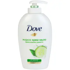 Мыло-крем жидкое Dove &quot;Прикосновение свежести&quot;, с дозаотором, 250мл, фото 1