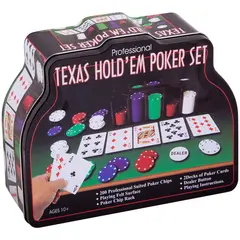 Набор для игры в &quot;Покер&quot;, (200 фишек, 2 колоды карт, сукно), коробка, фото 1