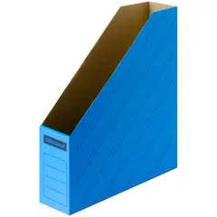 Накопитель-лоток архивный из микрогофрокартона OfficeSpace,  75мм, синий, до 700л., фото 1