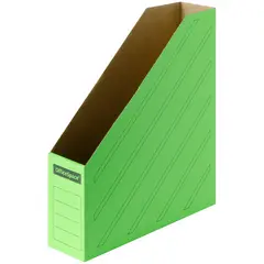 Накопитель-лоток архивный из микрогофрокартона OfficeSpace,  75мм, зеленый, до 700л., фото 1