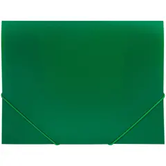 Папка на резинке OfficeSpace А4, 500мкм, зеленая, фото 1