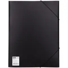 Папка на резинке OfficeSpace А4, 500мкм, черная, фото 1