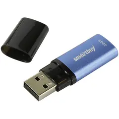 Память Smart Buy &quot;X-Cut&quot;  32GB, USB 2.0 Flash Drive, голубой (металл.корпус), фото 1