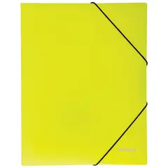 Папка на резинке Berlingo &quot;Neon&quot; А4, 500мкм, неоновая желтая, фото 1