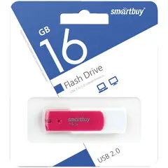 Память Smart Buy &quot;Diamond&quot;  16GB, USB 2.0 Flash Drive, пурпурный, фото 1