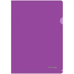 Папка-уголок Berlingo, А4, 180мкм, прозрачная фиолетовая, фото 1