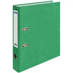 Папка-регистратор OfficeSpace 50мм, мрамор, зеленая, фото 1