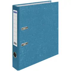 Папка-регистратор OfficeSpace 50мм, мрамор, синяя, фото 1