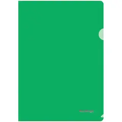 Папка-уголок Berlingo, А4, 180мкм, прозрачная зеленая, фото 1