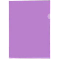 Папка-уголок OfficeSpace, А4, 150мкм, прозрачная фиолетовая, фото 1