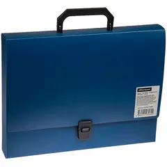 Папка-портфель  1 отделение OfficeSpace, 600мкм, синий, фото 1