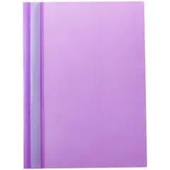 Папка-скоросшиватель пластик. OfficeSpace, А4, 160мкм, фиолетовая с прозр. верхом, фото 1