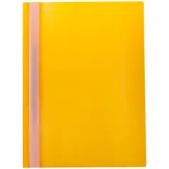 Папка-скоросшиватель пластик. OfficeSpace, А4, 160мкм, желтая с прозр. верхом, фото 1