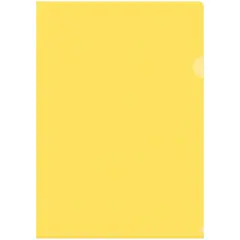 Папка-уголок OfficeSpace, А4, 150мкм, прозрачная желтая, фото 1