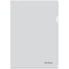 Папка-уголок Berlingo, А4, 180мкм, прозрачная бесцветная, фото 1