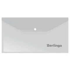 Папка-конверт на кнопке Berlingo, C6, 180мкм, матовая, фото 1